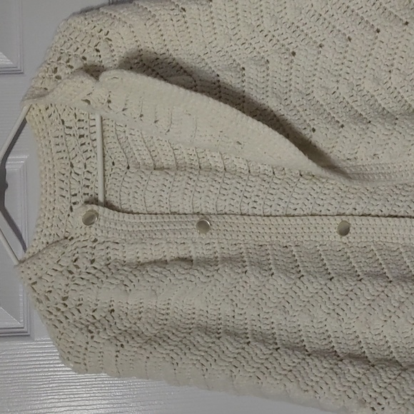 Vintage Hand Crocheted Poncho - Picture 2 of 5